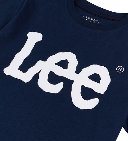 Lee T-shirt - Wobbly Graphic - Navy Blazer