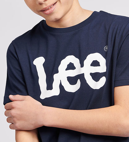 Lee T-shirt - Wobbly Graphic - Navy Blazer