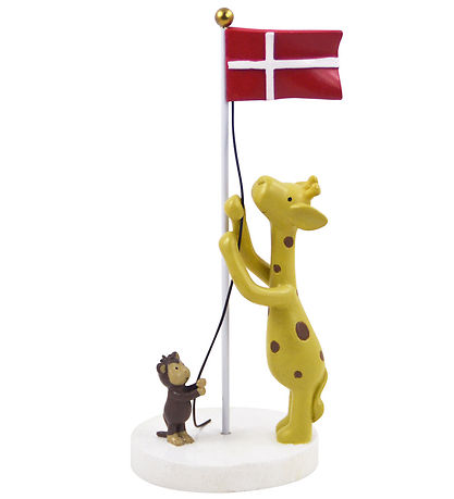 Kids by Friis Table Figurine - 17 cm - Giraffe and Monkey