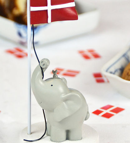 Kids by Friis Table Figurine - 14.5 cm - Elephant and mouse