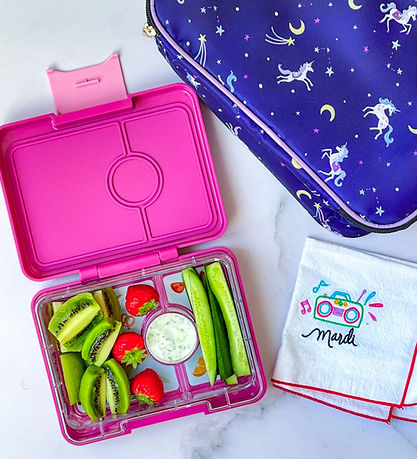 Yumbox Lunchbox w. 3 Rum - Bento Snack - Malibu Purple/Magical U
