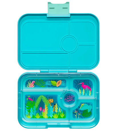 Yumbox Nestisbox M. 5 herbergi - Bento Tapas - Antibes Blue/Jung