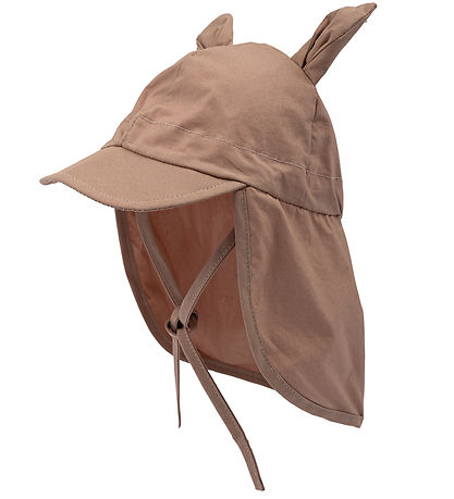 Mikk-Line Sun Hat - Long Neck - Warm Taupe w. Ears