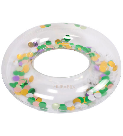 Filibabba Swim Ring - Alfie - 40 cm - Rainbow colored Confetti