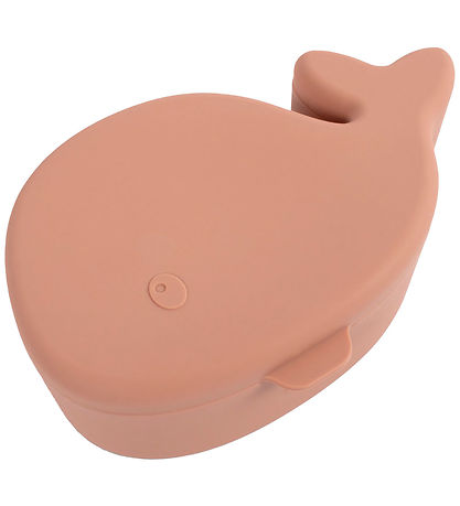 Filibabba Snackbox - The Whale Christian - Misty Rose