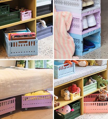 Made Crate Foldable Box - Maxi - 48x33x17.5 cm - Crystal Blue