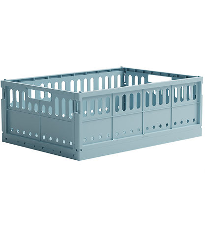 Made Crate Foldable Box - Maxi - 48x33x17.5 cm - Crystal Blue