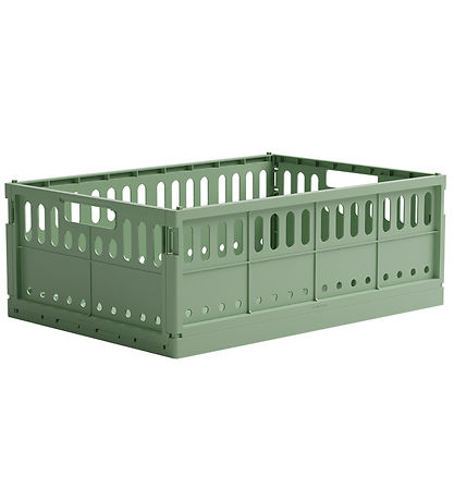 Made Crate Foldable Box - Maxi - 48x33x17.5 cm - Green Bean Gree