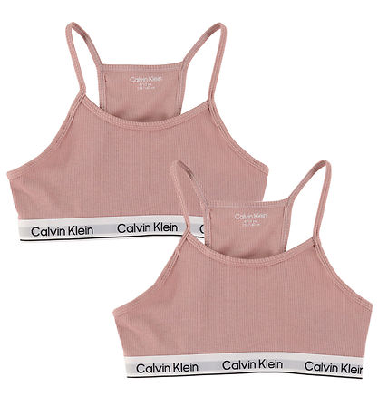 Calvin Klein Tops - 2er-Pack - Modal/Baumwolle - Samtrosa