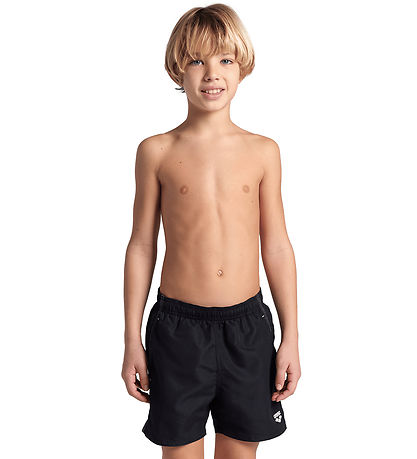 Arena Swim Shorts - Solid R - Black/White