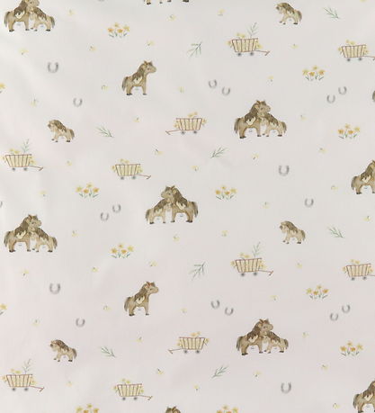 Nrgaard Madsens Bedding - Baby - White w. Ponies