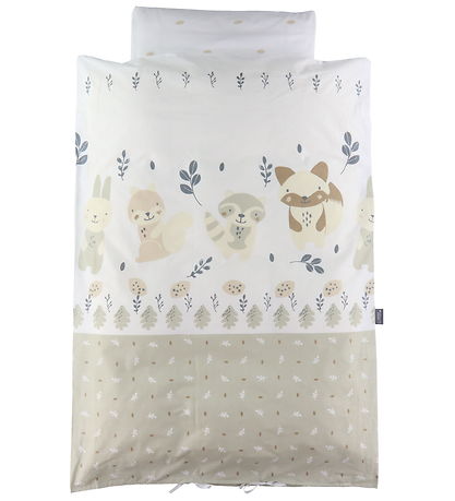 Nrgaard Madsens Bedding - Baby - White w. Large Happy DYR