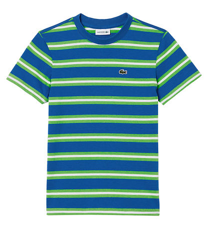 Lacoste T-shirt - Green/Blue Striped
