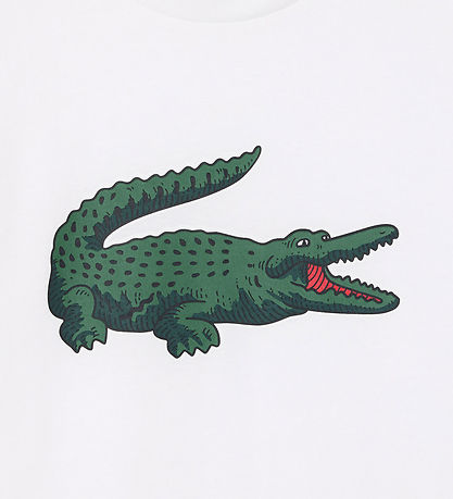 Lacoste Stuttermabolur - Hvítt