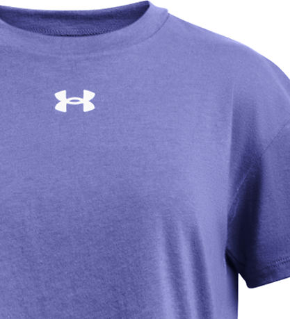 Under Armour Stuttermabolur - Crop Íþróttastíll Lógó - Stjörnulj