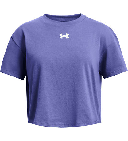 Under Armour Stuttermabolur - Crop Íþróttastíll Lógó - Stjörnulj