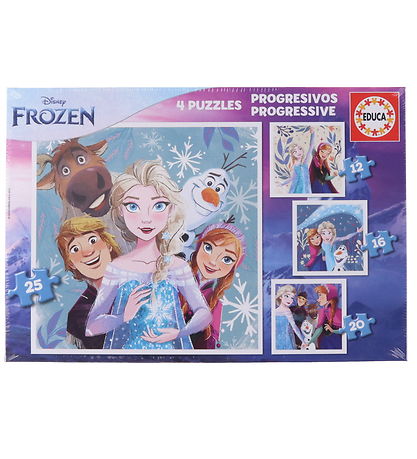 Educa Jigsaw Puzzle - 4 Different - Frozen