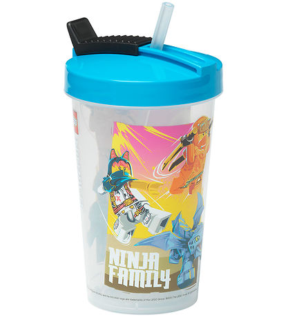 LEGO® Storage Vattenflaska m. Sugrör - 500 ml - Ninjago