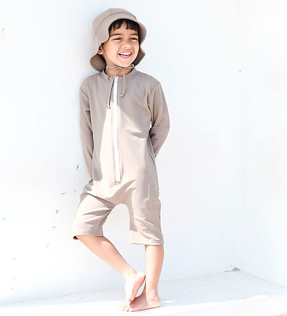 Petit Crabe Coverall Swimsuit - Combi - UV50+ - Taupe
