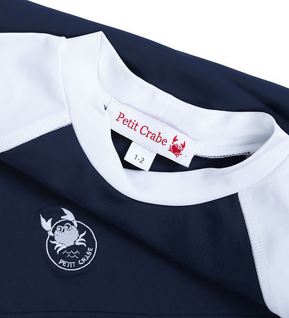 Petit Crabe Sundbolur - Raglan - UV50+ - Blue/White