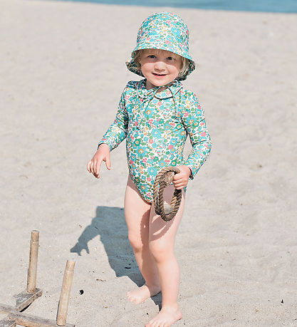 Petit Crabe Swimsuit - Peeter Pan - UV50+ - Betsy w. Flowers