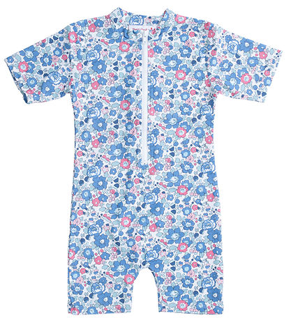 Petit Crabe Coverall Swimsuit - Noe - UV50+ - Betsy w. Flowers