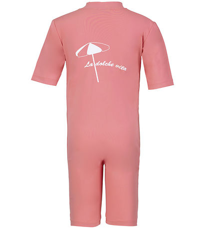 Petit Crabe Badoverall - Noe - UV50+ - Lemonad m. Parasol