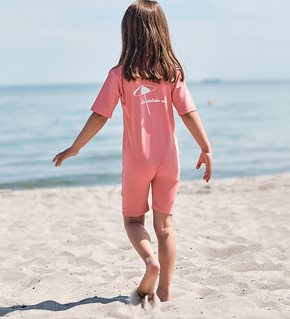 Petit Crabe Badoverall - Noe - UV50+ - Lemonad m. Parasol