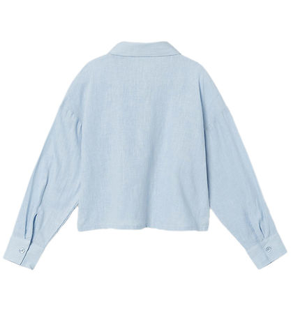Name It Shirt - Cropped - NkfFalinnen - Chambray Blue