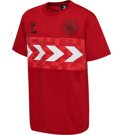 Hummel Stuttermabolur - DBU Leikdagsleikur - Chili Pepper