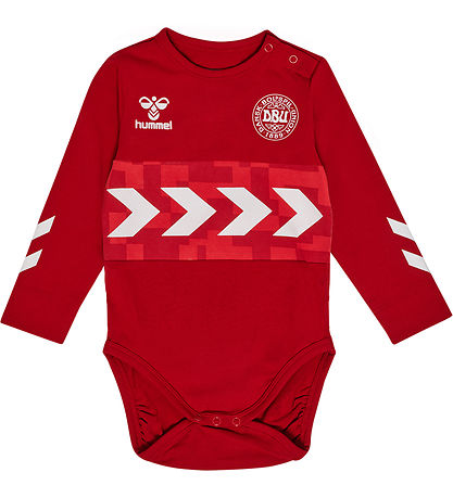 Hummel Bodysuit L/æ - DBU Gameday Match - Chili Pepper