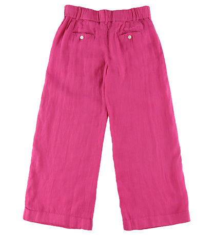 GANT Byxor - Lin - Bred - Boll Violet