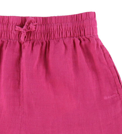 GANT Shorts - Lin - Avslappnad - Boll Violet