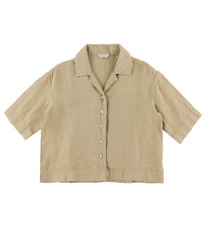 GANT Shirt - Linen - Boxy - Dry Sand