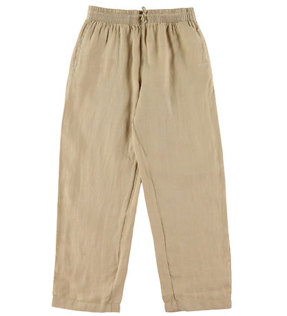 GANT Trousers - Linen - Relaxed - Dry Sand