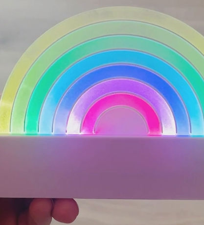 Lalarma Lamp - Dancing Rainbow - 18x11x4 cm - Purple