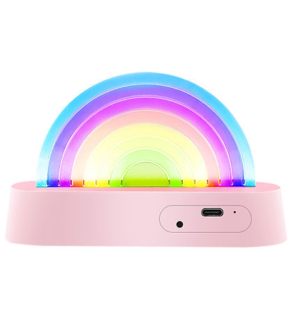 Lalarma Lampi - Dansandi Rainbow - 18x11x4 cm - Bleikt