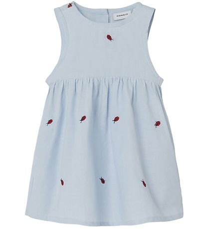 Robe Name It - NbfFerilla - Chambray Blue av. Coccinelles
