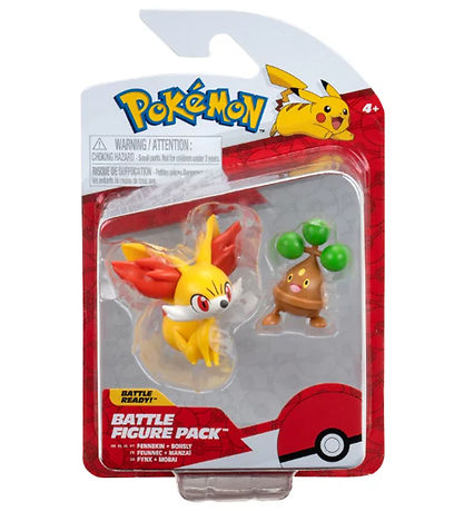 Pokémon Figuren - 2er-Pack - Kampffigur - Fennekin/Bonsly