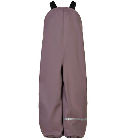 CeLaVi Rain Pants w. Suspenders/Fleece - Recycled PU - Moonscape