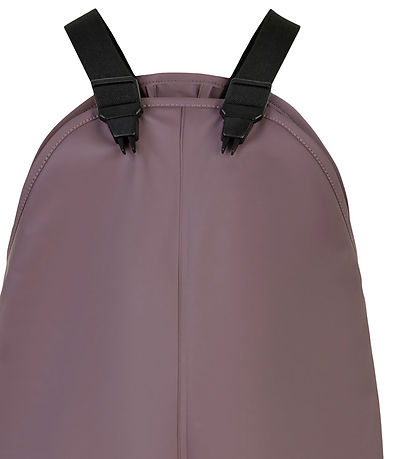 CeLaVi Rain Pants w. Suspenders/Fleece - Recycled PU - Moonscape