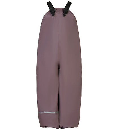 CeLaVi Rain Pants w. Suspenders/Fleece - Recycled PU - Moonscape
