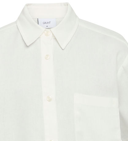 Grunt Shirt - Vap - Viscose/Linen - White