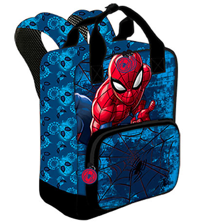 Spider-Man Sac  Dos - Petit Sac  Dos - 29x20x13 cm - Bleu/Roug