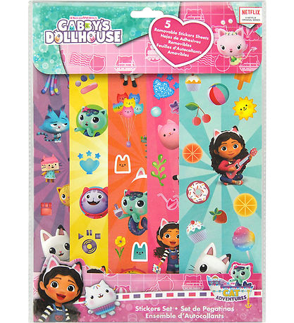 Gabby's Dollhouse Stickers - 5 Sheets