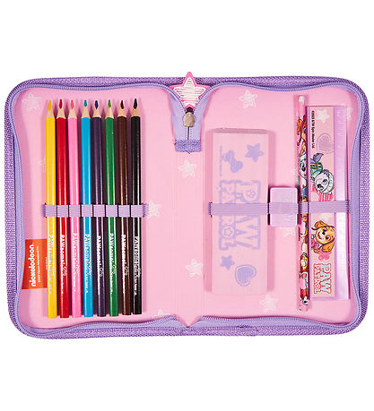 Paw Patrol Federmäppchen - Mädchen Federmäppchen m. Inhalt - Lil
