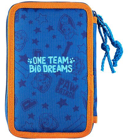 Paw Patrol Federmäppchen - Doppeldecker m. Inhalt - Blau/Orange