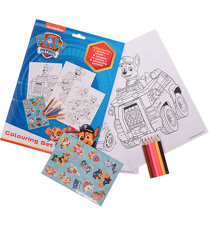 Paw patrol coloring set shop