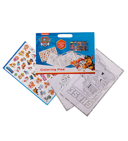 Paw Patrol Colouring Book w. 6 Colours And Stickers