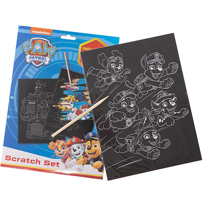 Paw Patrol Creation Set - Scratch set w. Pencil